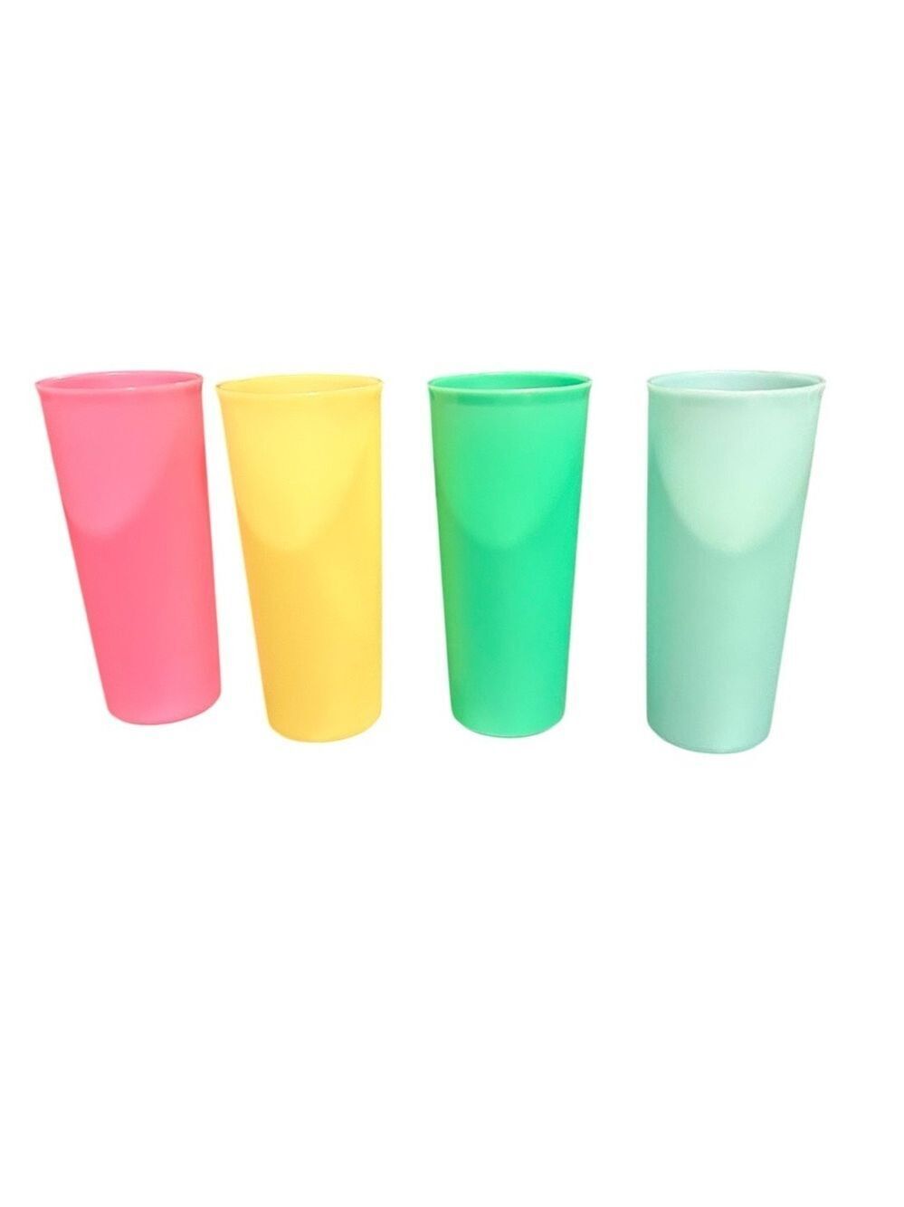 Set of Four 6.5” Vintage Tupperware Tumblers